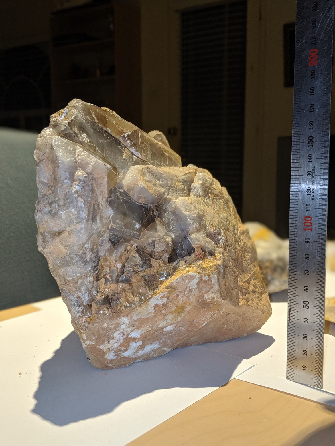 A large smoky quartz rock/crystal
